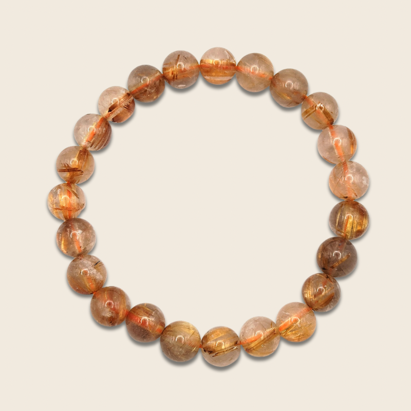 High Grade Golden Rutilated Bracelet